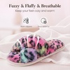 image:imageAnkis Memory Foam Fuzzy Slippers for WomenOpen Toe House ShoesHeart