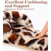 image:imageAnkis Memory Foam Fuzzy Slippers for WomenOpen Toe House ShoesLeopard