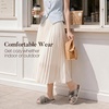 image:imageAnkis Memory Foam Fuzzy Slippers for WomenOpen Toe House ShoesLight Coffee