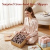 image:imageAnkis Memory Foam Fuzzy Slippers for WomenOpen Toe House ShoesPink Leopard