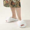 image:imageAnkis Memory Foam Fuzzy Slippers for WomenOpen Toe House ShoesPure White