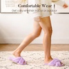image:imageAnkis Memory Foam Fuzzy Slippers for WomenOpen Toe House ShoesPurple
