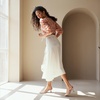 image:imageAnkis Womens Slingback Kitten Heels Closed Pointed Toe 25in Dress PumpsNude Almond