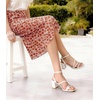 image:imageAnkis Strappy Heels for Women Square Open Toe Chunky Dressy Block HeelsWhite