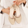 image:imageAnkis 3 Inch Closed Toe Heels for Women Chunky Block Heels Pumps ShoesNude Nubuck
