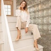 image:imageAnkis 3 Inch Closed Toe Heels for Women Chunky Block Heels Pumps ShoesNude Nubuck