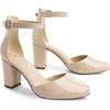 image:imageAnkis 3 Inch Closed Toe Heels for Women Chunky Block Heels Pumps ShoesNude Ppu